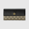 Bi-color GG Marmont continental wallet