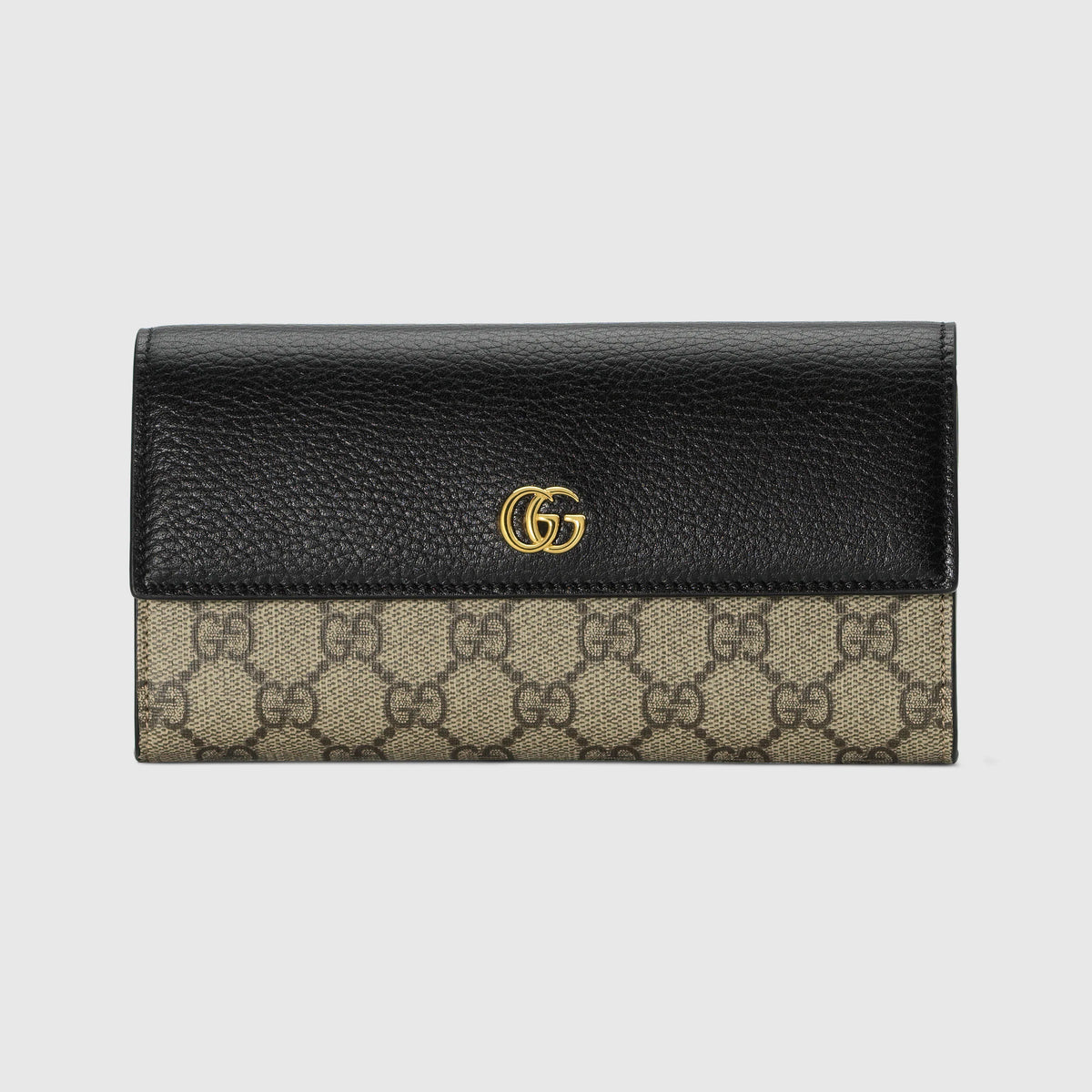 Bi-color GG Marmont continental wallet