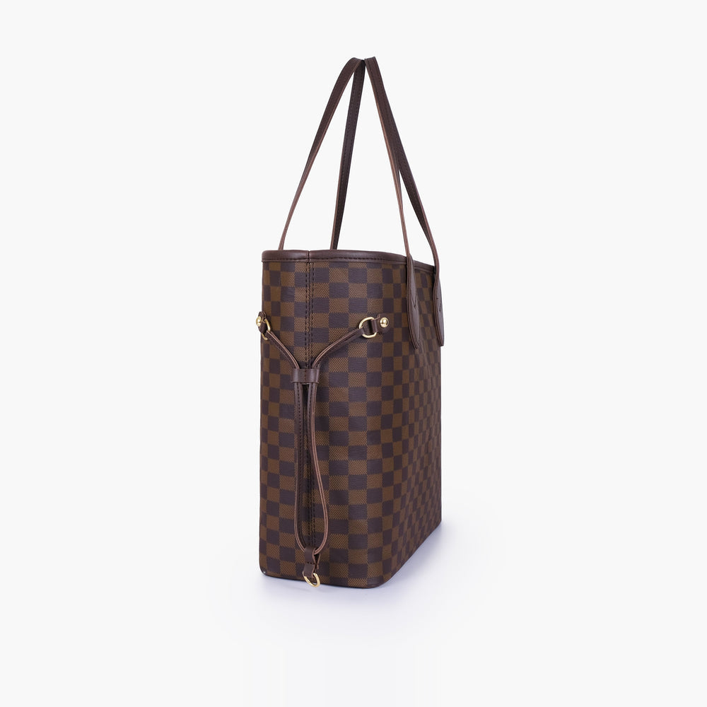Espresso Checkered Drawstring Tote — view 2
