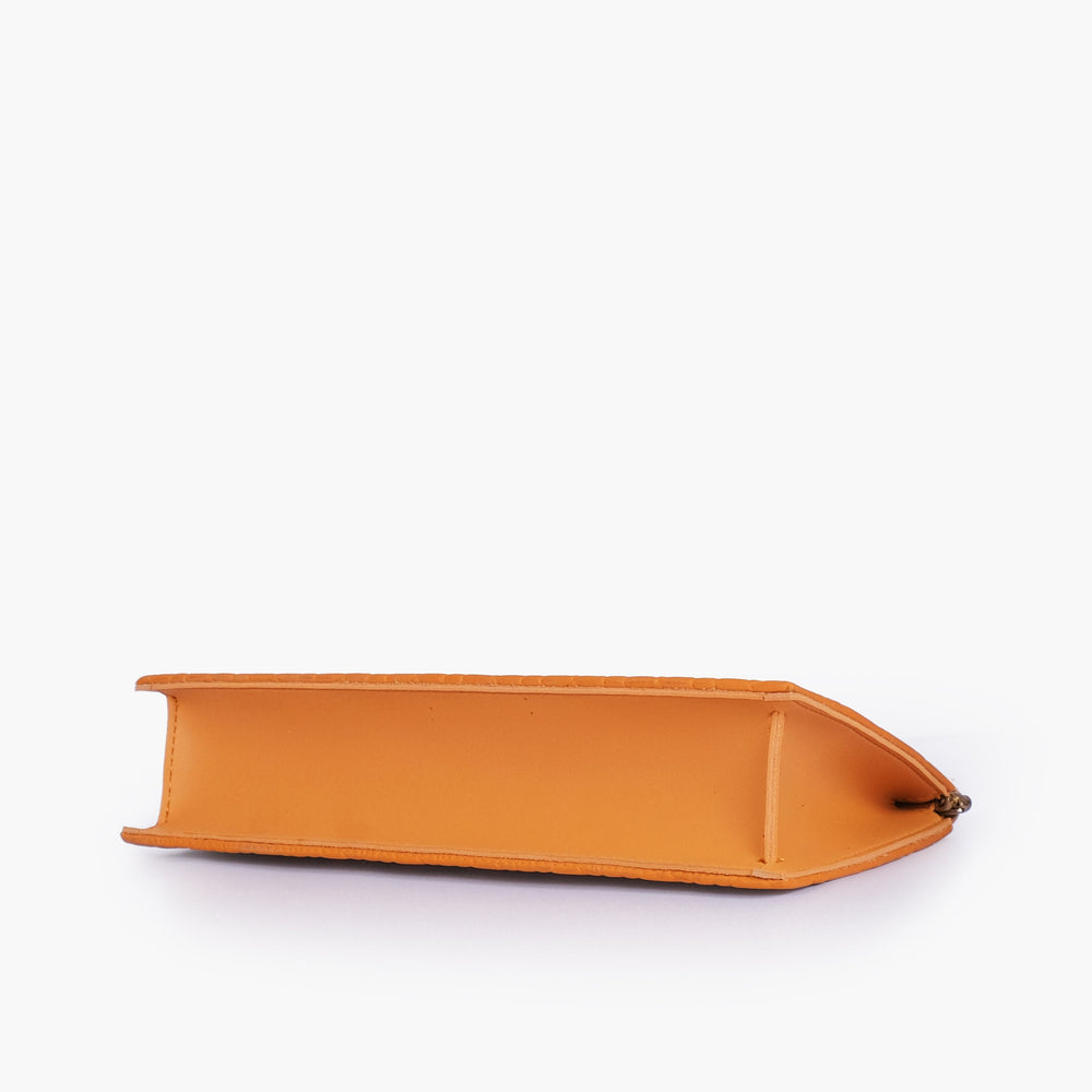 Marigold Quilted Chain-Strap Clutch — view 4