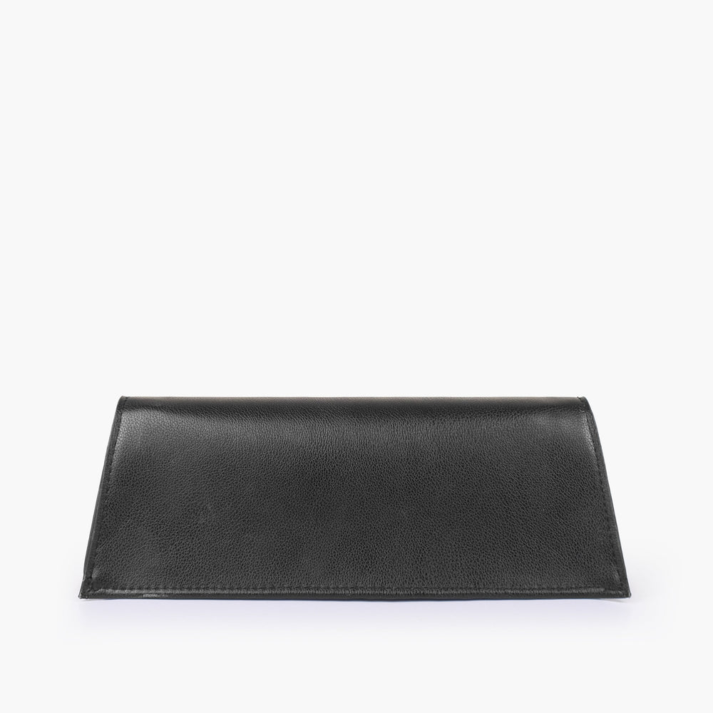 Black Elongated Twist-Lock Clutch — view 3