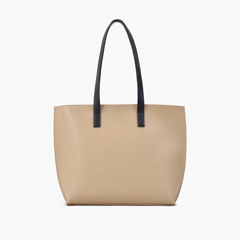 Oat Cream Long-Handle Zip-Top Tote — view 3