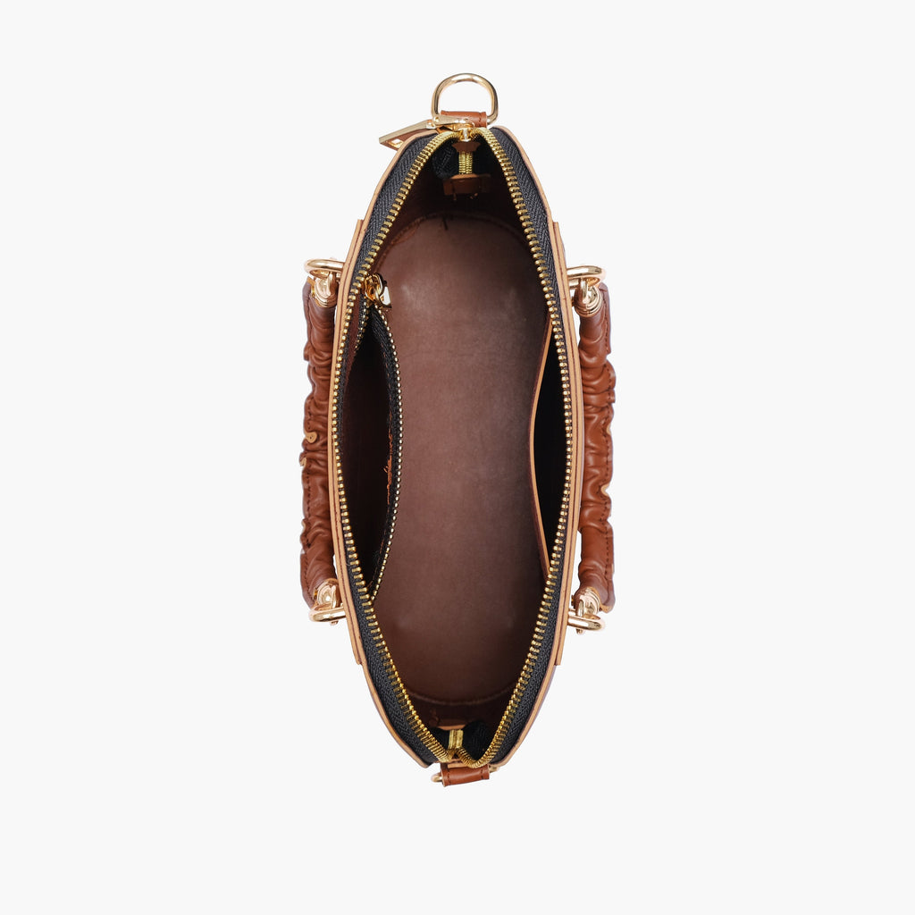 Brown small evening bag — view 7